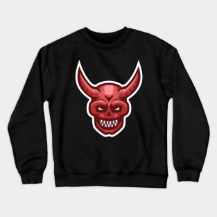 Red Devil Face Crewneck Sweatshirt